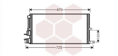 VAN WEZEL Конденсатор, кондиционер 77005043